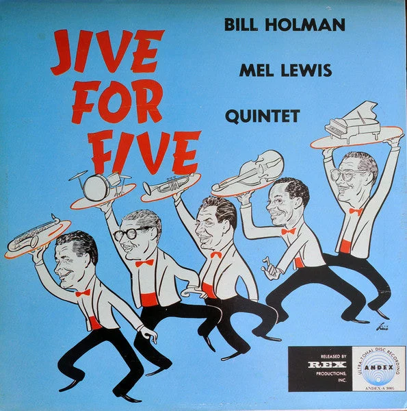 Bill Holman / Mel Lewis Quintet - Jive For Five (LP, Album, RE) (1985) [Used Vinyl]