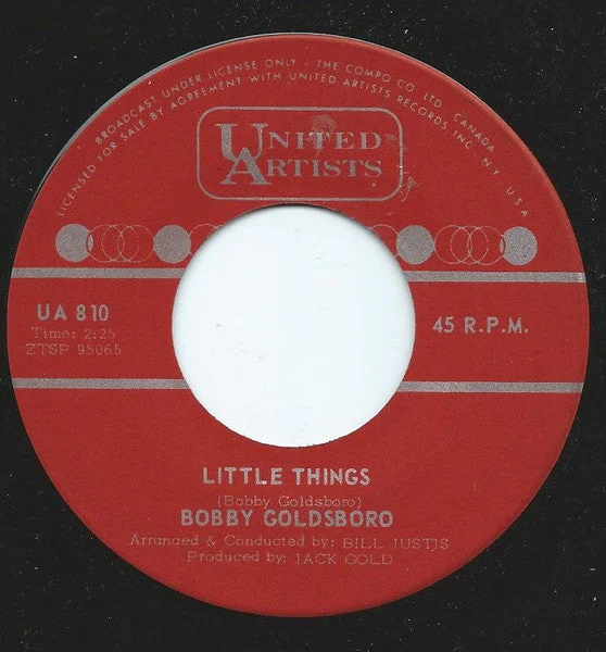 Bobby Goldsboro - Little Things (7", Single) (Very Good (VG))