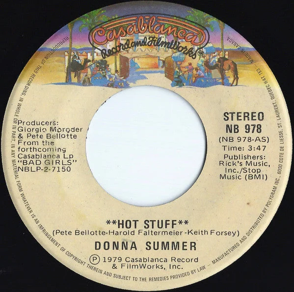 Donna Summer - Hot Stuff (7", Single) (Very Good (VG))