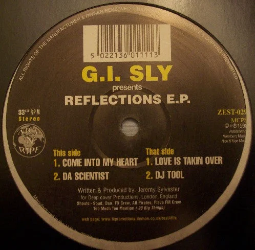 G.I. Sly - Reflections E.P. (12", EP) (1998) [Used Vinyl]