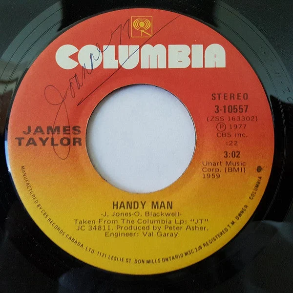 James Taylor- Handy Man (7", Single) (Very Good (VG))