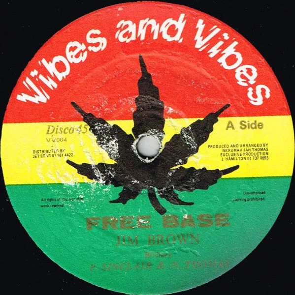 Jim Brown / Jah Thomas - Free Base / Room For Rent (12") (1984) [Used Vinyl]