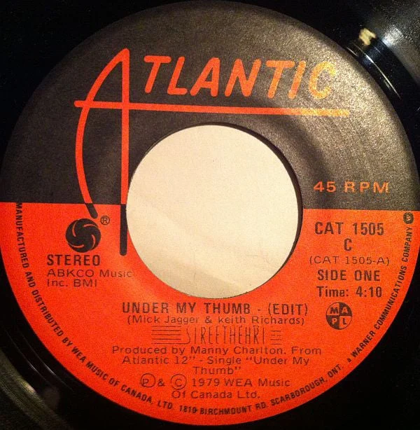 Streetheart - Under My Thumb / Star (7") (Very Good (VG))