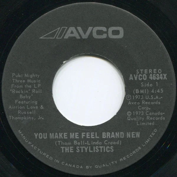 The Stylistics - You Make Me Feel Brand New (7", Single) (Very Good (VG))