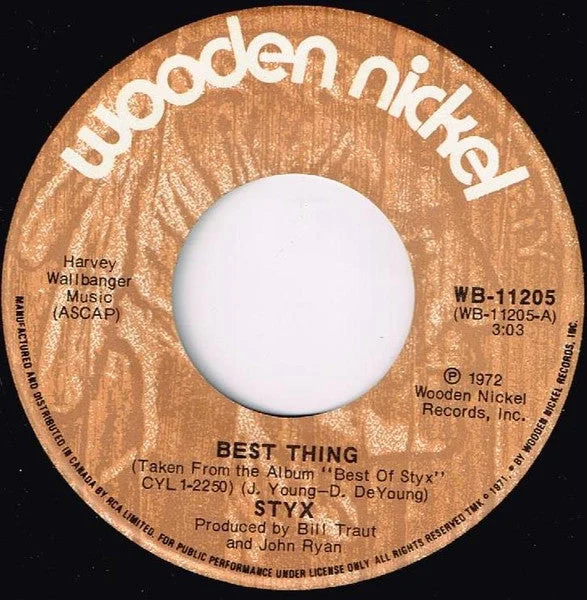Styx - Best Thing(7", Single) (Very Good (VG))