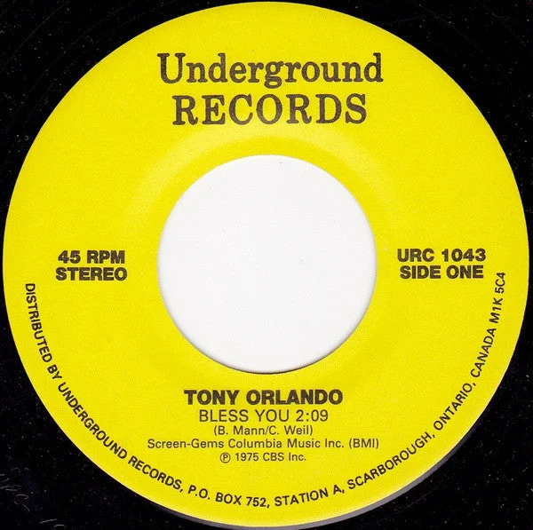 Tony Orlando / Adam Wade- Bless You / Take Good Care Of Her (7") (Very Good Plus (VG+))