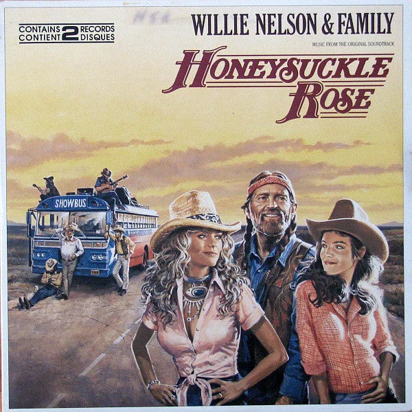 Willie Nelson & Family - Honeysuckle Rose (Music From The Original Soundtrack) (2xLP, Album) (Very Good (VG))